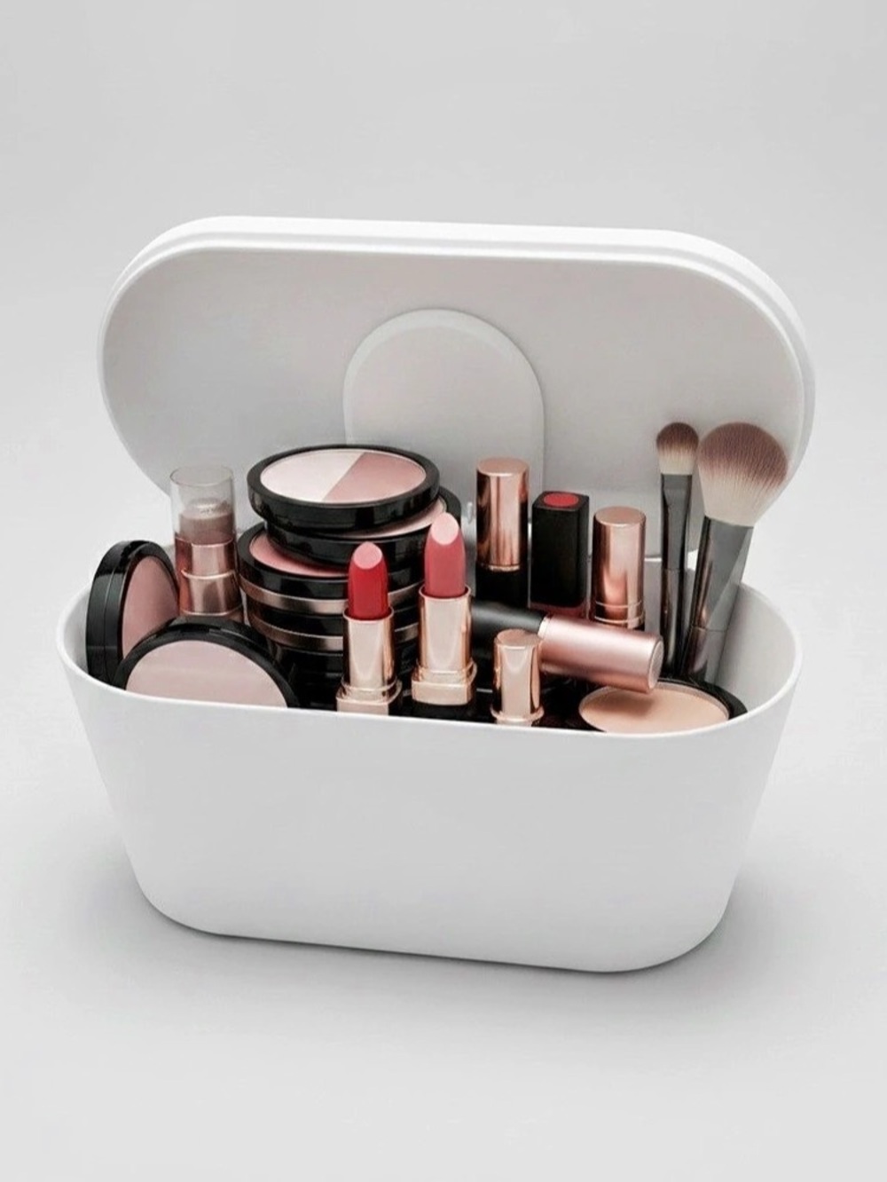 White Makeup Organizer